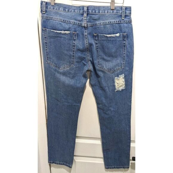 NWT Superdown | Angie Girlfriend Jeans in Vintage Blue Wash - Picture 3 of 8